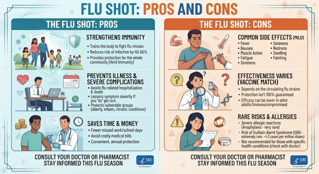 Flu Shots - Pros and Cons