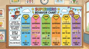 behavior chart for kids