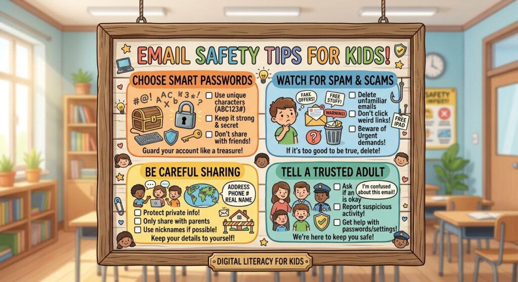 email safety tips for kids