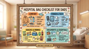 hospital bag checklist for dads