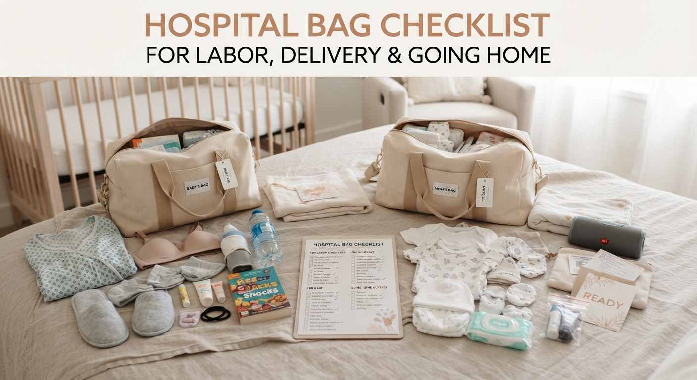 Hospital Bag Checklist for Labor, Delivery and Going Home