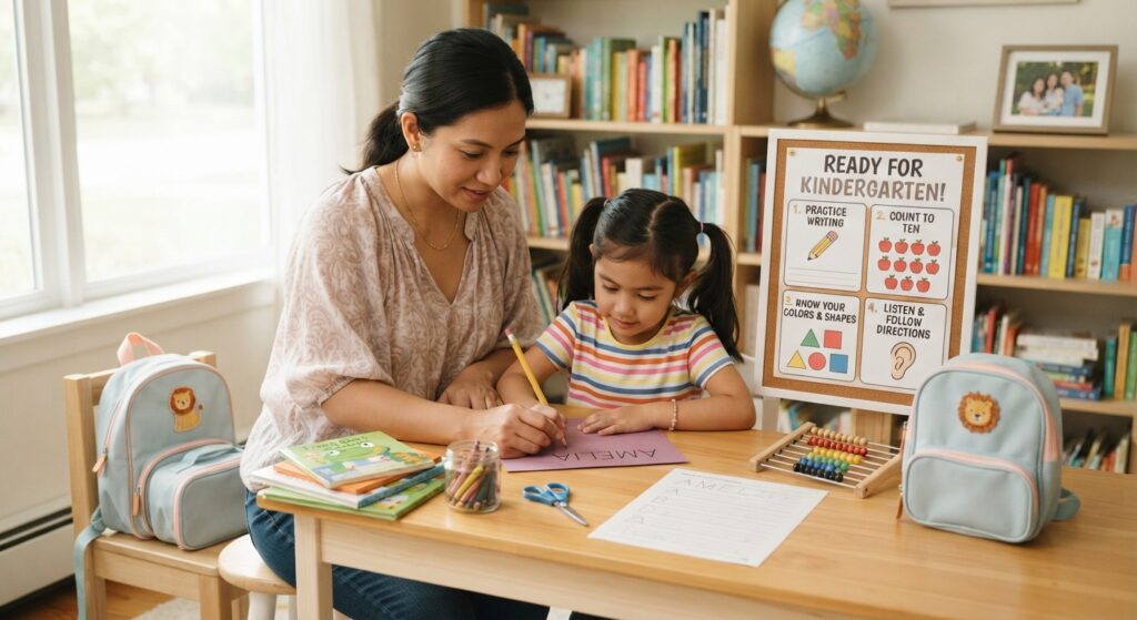 getting ready for kindergarten